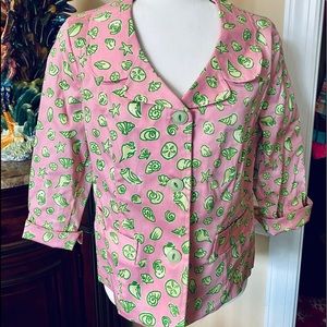 Three Palms Pink and Green Jacket NWT Large